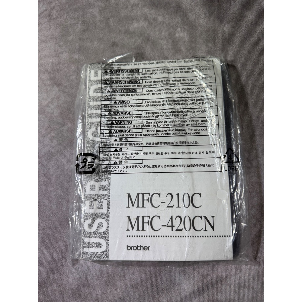 Brother User Guide MFC-210C MFC-420CN Multi-Function Center Manual AccessoryForm